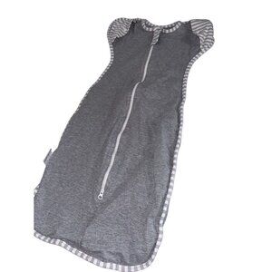 Insular Baby Swaddle Gray White Sz Large 8-12Kg Zipper